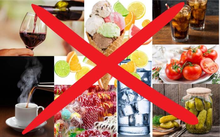 Pantangan makanan dan minuman untuk penderita gigi sensitif